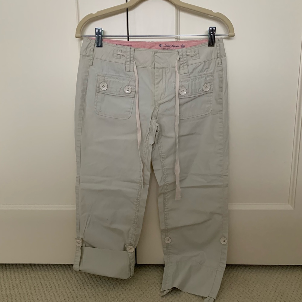 Anthropologie G1 100% cotton cropped pants